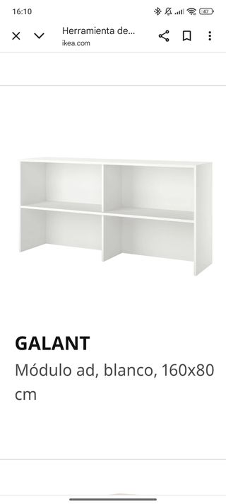 Estantería GALANT Blanca Ikea