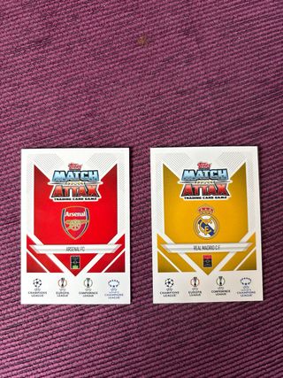 Lote 2 Cartas Match Attax Man of the Match Legends