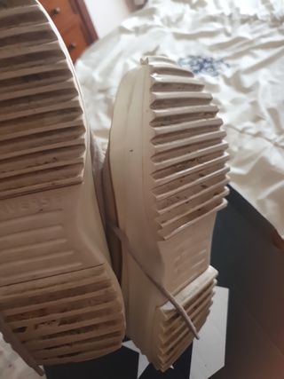 Zapatillas Converse Plataforma Beige de piel