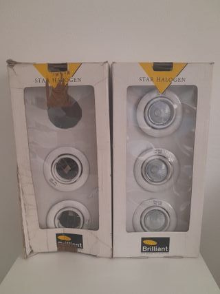 Set 5 faretti incasso bianchi Star Halogen 