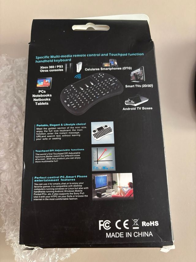 Tastiera wireless Android I8 TV Box PC Mini