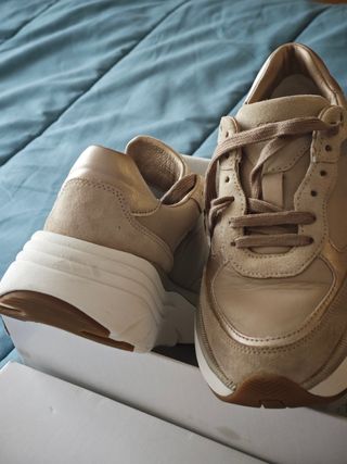 Zapatillas Geox Diamanta Talla 35 Beige