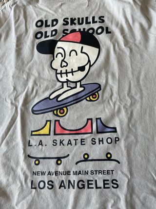 Camisola de manga comprida com estampa de caveira