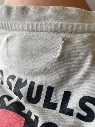 Camisola de manga comprida com estampa de caveira