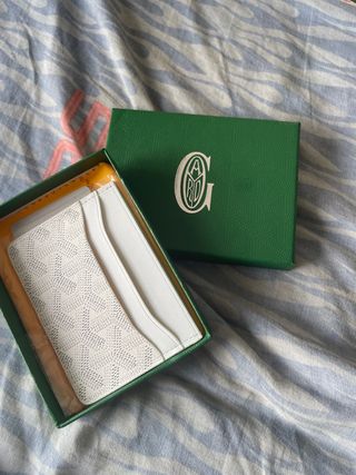 Tarjetero Goyard Blanco