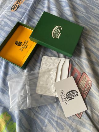 Tarjetero Goyard Blanco