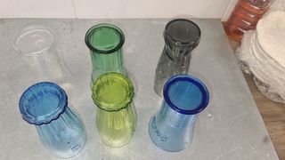 Juego de 6 vasos de vidrio