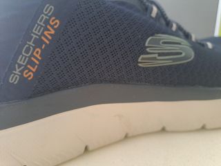 Zapatillas Skechers Slip-Ins Azul y Naranja