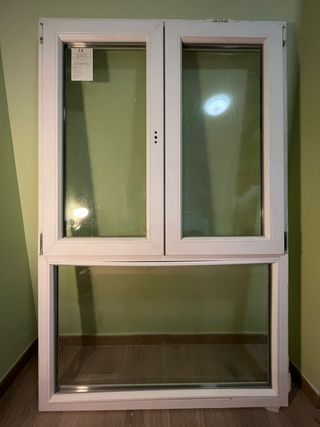 Ventana PVC Blanca Doble Cristal