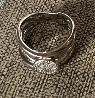 Anillo Plata Ley 925 con Circonitas