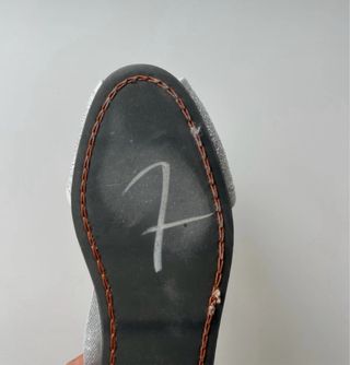 Alpargatas Ibicencas Plateadas Talla 38