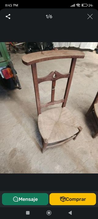 Sillas reclinatorio de Misa