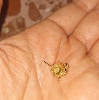 Pendiente mariposa con circonitas