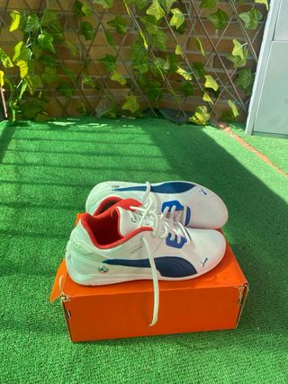 Zapatillas Puma BMW Blancas y Azules