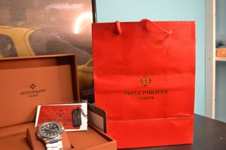 Patek Philippe Nautilus Negro Plata