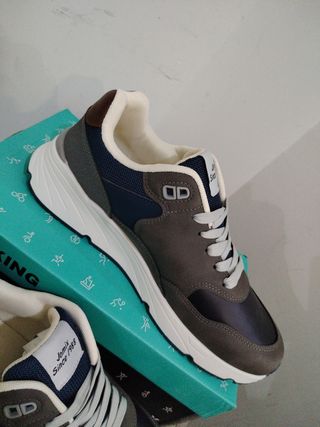 Sneakers Walking Uomo N.42 Blu/Grigio