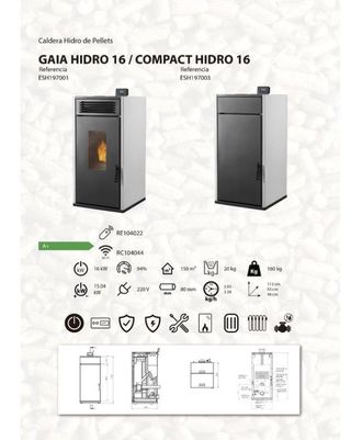 Caldera Compact Hidro 16 ESH197003 Caldera Nueva