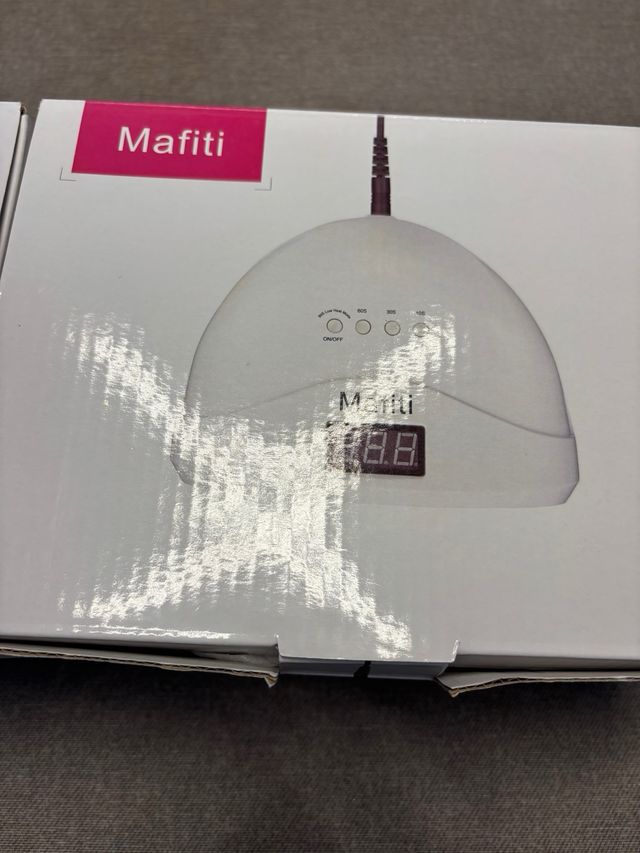 2 lámparas UV/LED Mafiti Blanca y verde