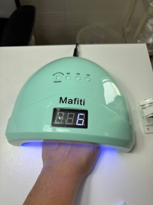 2 lámparas UV/LED Mafiti Blanca y verde