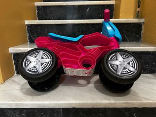 Moto correpasillos Molto rosa y azul
