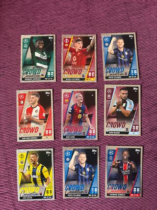 Lote 9 Cromos Crowd Connection Match Attax Extra