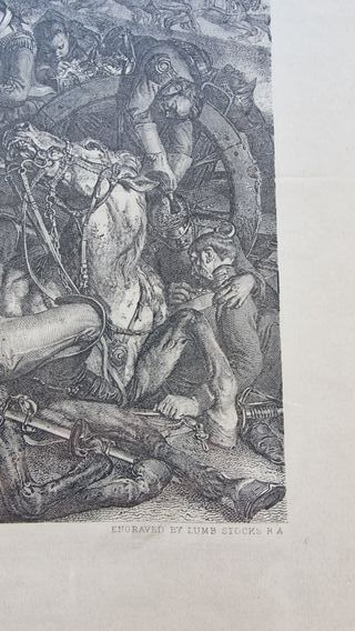 Stampa Storica Incontro Wellington e Blücher