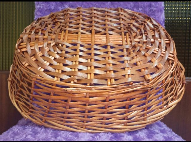 Cesta grande, mimbre, para almacenaje 