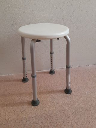 Banqueta para ducha altura regulable