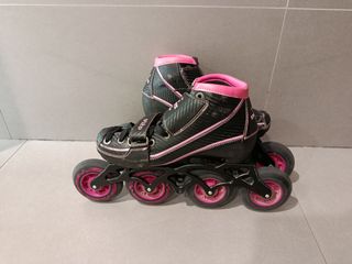 Patines Elite Extensibles Velocidad Rosa 34_37