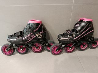 Patines Elite Extensibles Velocidad Rosa 34_37
