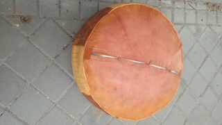 Puff asiento taburete Marroquí arabe piel Vintage 