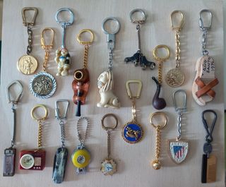 Lote de llaveros vintage