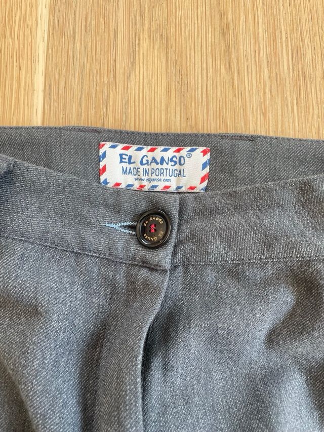 Pantalón El Ganso Gris Talla 36