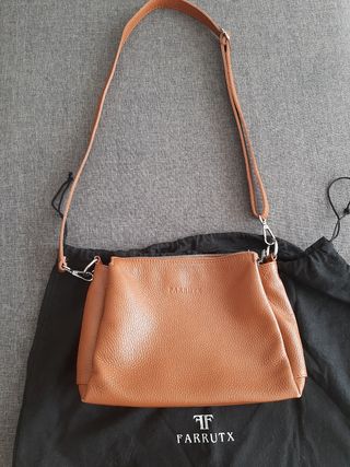 Bolso Farrutx Piel Tostado Marrón