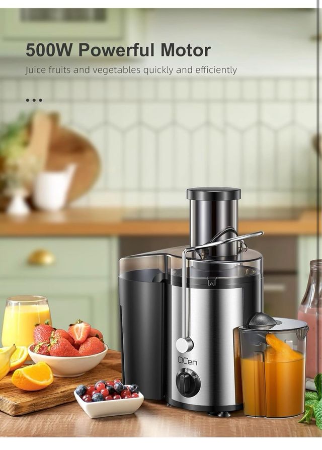 Estrattore di succo a bocca larga Qcen 500W