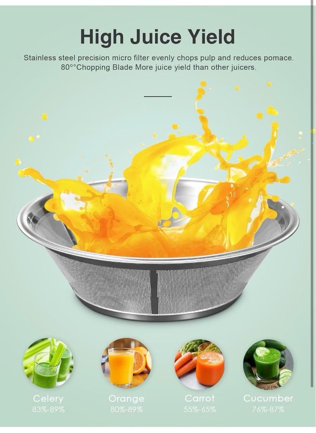 Estrattore di succo a bocca larga Qcen 500W