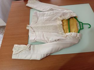 Corpiño Fallera Blanco Hueso Manga Larga