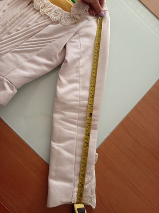 Corpiño Fallera Blanco Hueso Manga Larga