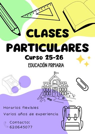 Clases particulares Primaria - Clases de refuerzo