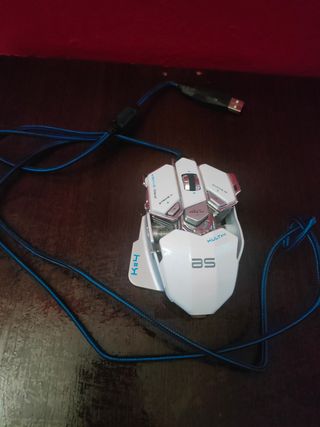 Ratón Pro Gamer Kult Blanco y Azul