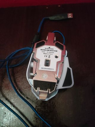 Ratón Pro Gamer Kult Blanco y Azul