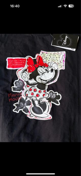 Camiseta Desigual Minnie Mouse Negra