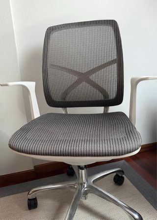 Silla Ergonómica Estudio/Oficina Gris/Blanca