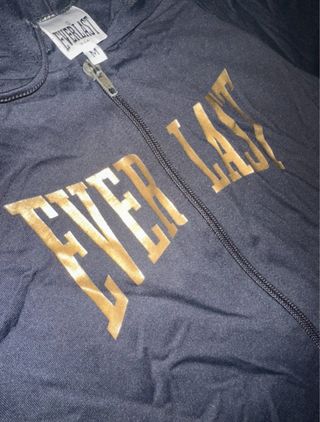 Felpa con cappuccio Everlast nera