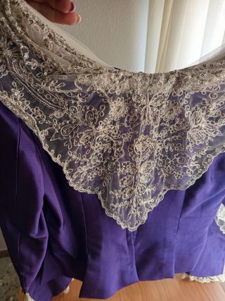 Corpiño Fallera Niña t.14-16 Manga Larga Morado