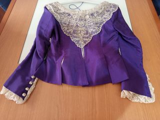 Corpiño Fallera Niña t.14-16 Manga Larga Morado