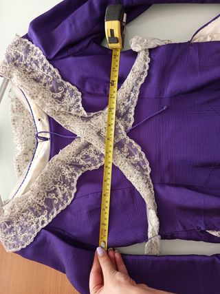 Corpiño Fallera Niña t.14-16 Manga Larga Morado