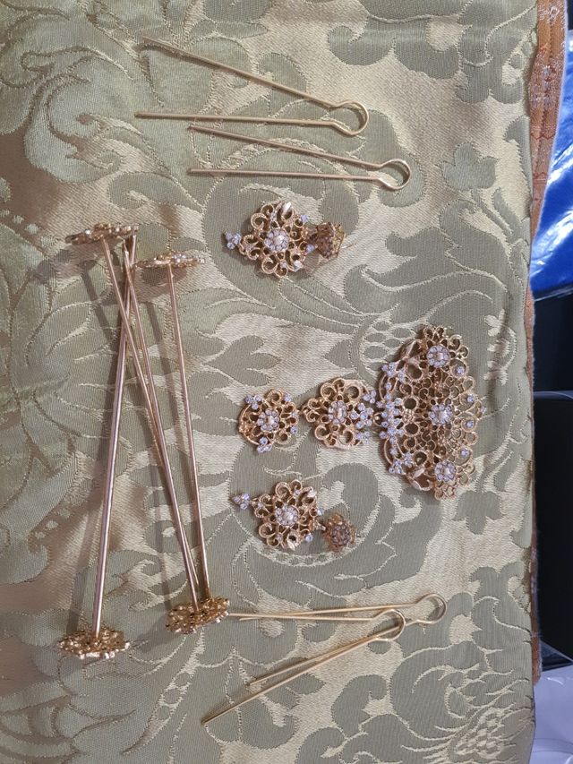 Aderezo Fallera Niña Dorado