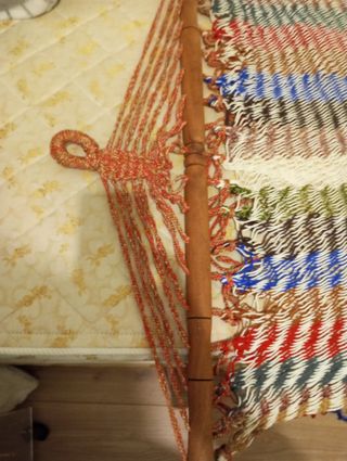 HAMACA TUMBONA ARTESANAL  años 70-80..kilim?