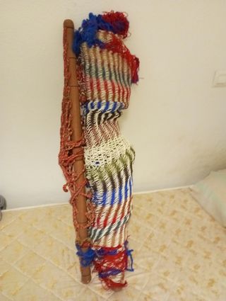 HAMACA TUMBONA ARTESANAL  años 70-80..kilim?